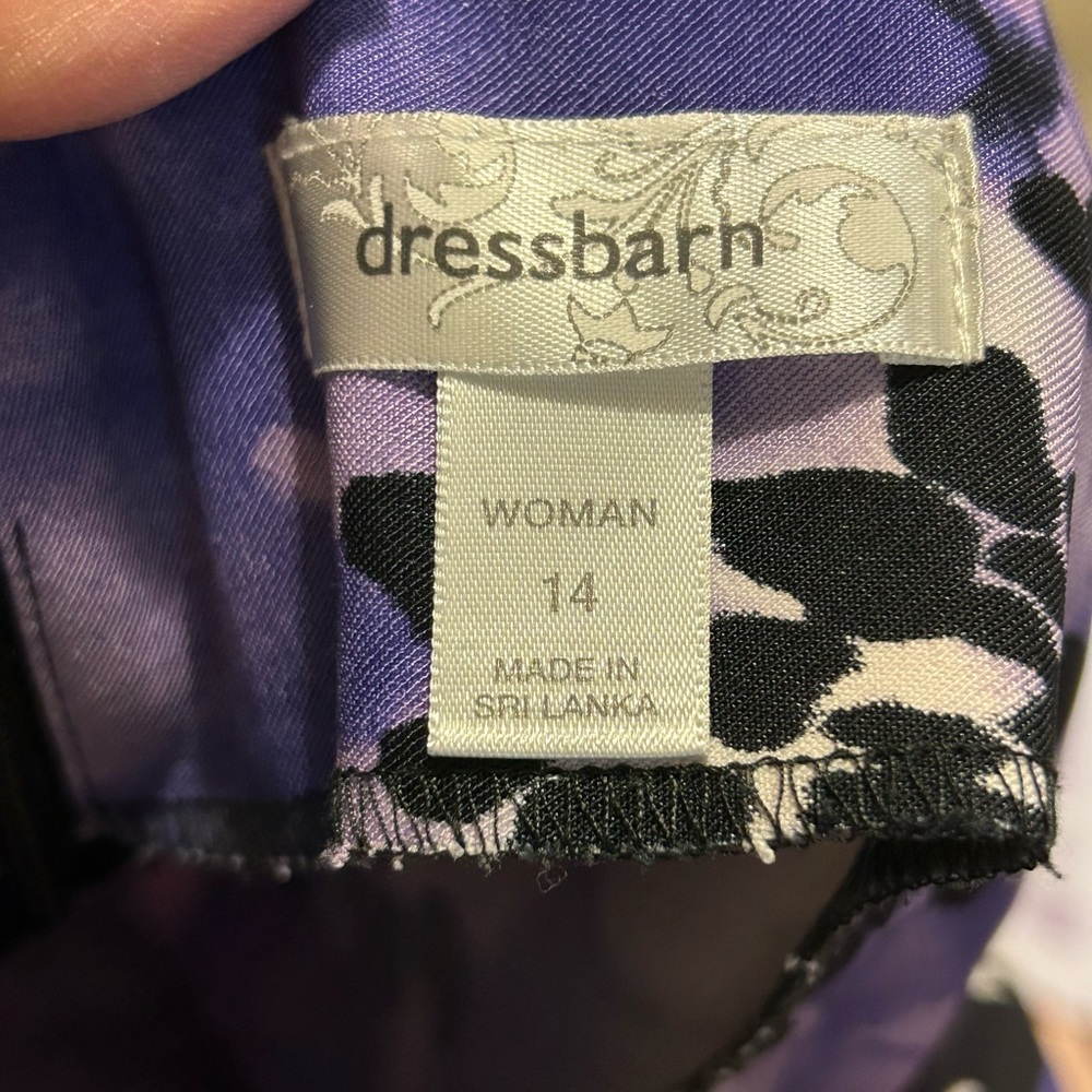 Dress Barn floral sleeveless dress size 14 - Picture 6 of 7
